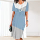 【S-4XL】👗Damska sukienka plisowana w kolorowe bloki