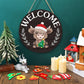 Promocja sezonu🌟 Twój całoroczny festiwal kreatywności 🎄 Wymienny drewniany znak powitalny skrzata🎈