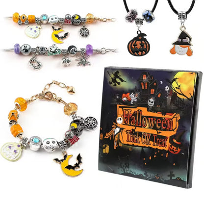 Zestaw bransoletki i naszyjnika DIY dla dzieci na Halloween
