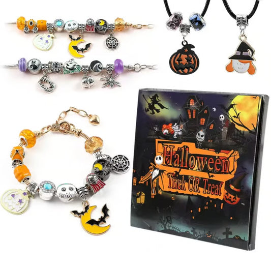 Zestaw bransoletki i naszyjnika DIY dla dzieci na Halloween