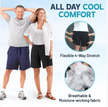 Gorąca wyprzedaż🔥 Unisex Ice Silk Quick Dry Stretch Shorts CV