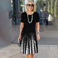 【S-4XL】👗Damska sukienka plisowana w kolorowe bloki