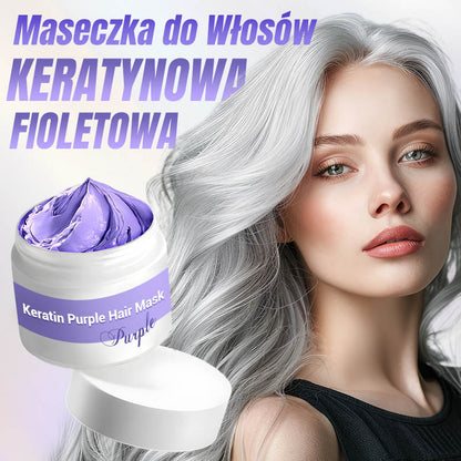 🧴💛Maseczka do Włosów Keratynowa Fioletowa