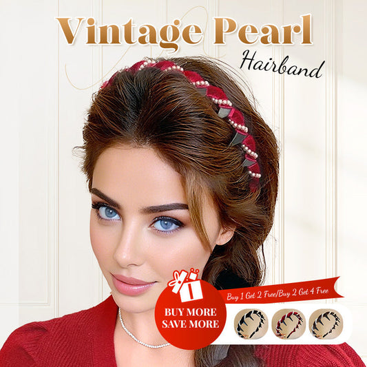🔥Kup 1 i otrzymaj 2 gratis ⭐Opaska do włosów Vintage Pearl