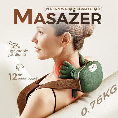 Ciepły masażer szyi na Boże Narodzenie – inteligentny masażer z trzema prędkościami