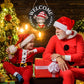 Promocja sezonu🌟 Twój całoroczny festiwal kreatywności 🎄 Wymienny drewniany znak powitalny skrzata🎈