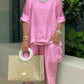 🌴Summer Specials🌴Women's casual plus size cotton blend set