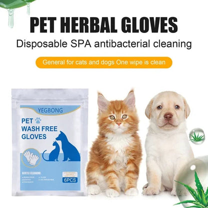 ✨Szybkie czyszczenie ciała zwierzęcia🐶Rękawice Pet Clean Wash Free