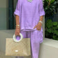 🌴Summer Specials🌴Women's casual plus size cotton blend set