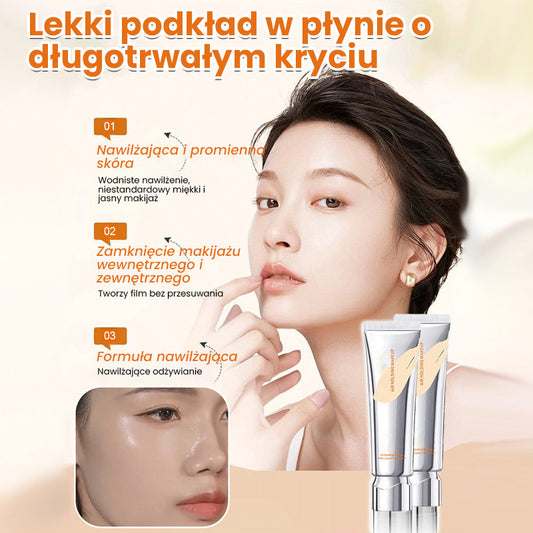 Długotrwały podkład kryjący o pełnym kryciu