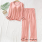 [Women’s Gift] Padded 2 Pieces Long Sleeve Cozy Modal Loungewear with Pants for Women