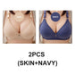 Świetny prezent Plus Size Wygodny i oddychający biustonosz bez stalowego pierścienia