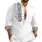 Long-sleeved Stand Collar Casual Shirt for Men