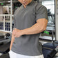 🎁Męska koszulka fitness z krótkim rękawem z dekoltem w serek