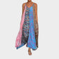 🌈Frühlingsangebot - 49 % Rabatt✨Maxikleid mit Spaghettiträgern und Print für Damen im Relaxed Fit