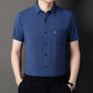 🔥Hot Sale🔥Men's Soft Solid Color Short Sleeve Lapel Shirt（50% OFF）
