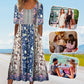 🌸Damska elegancka sukienka z nadrukiem w stylu boho