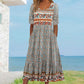 🌸Damska elegancka sukienka z nadrukiem w stylu boho