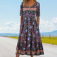🌸Damska elegancka sukienka z nadrukiem w stylu boho