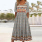 🌸Damska elegancka sukienka z nadrukiem w stylu boho