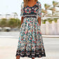 🌸Damska elegancka sukienka z nadrukiem w stylu boho