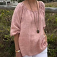 🌸Bluzka damska Plus Size Casual ze średnim rękawem