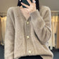 🍂Fall Specials🍂Women's Loose Slouchy Faux Cashmere Button Front Cardigan Sweaters