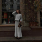 Women’s Elegant Cozy Sweater and Flared Skirt Set