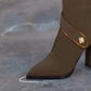 【💥Oferta ograniczona czasowo 】👢Buty za kolano ze szpiczastym noskiem i piętą