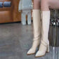 【💥Oferta ograniczona czasowo 】👢Buty za kolano ze szpiczastym noskiem i piętą