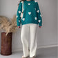 Heart Printed Sweatshirt & Sweatpants 2-Piece Set