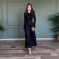 👗Elegancka damska sukienka maxi z paskiem w talii