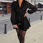 💃Elegante jurk met diepe V-hals en dubbele taillering