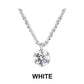 Elegant Round-Cut Pendant Necklace with Shimmering Chain