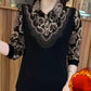 ✨Winter offer💖 Elegant Warm Thickened Lapel Floral Top
