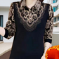 ✨Winter offer💖 Elegant Warm Thickened Lapel Floral Top