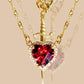 ”❤️‍🔥Love and⚔️ Sword“ Vintage Matching Heart and Sword Necklace Set