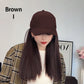 【✨Szybka zmiana fryzury】🧢Czapka z daszkiem z przedłużanymi włosami dla kobiet