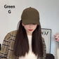【✨Szybka zmiana fryzury】🧢Czapka z daszkiem z przedłużanymi włosami dla kobiet
