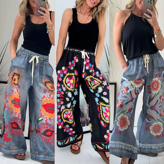 【S-2XL】👖 Damskie spodnie casualowe ze sznurkiem do ściągania
