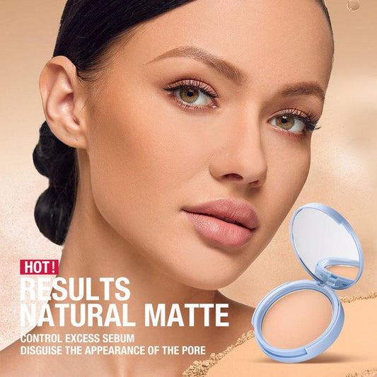 Matte powder compact