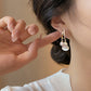 Artificial Pearl Jade Layered Earrings