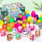🔥24 szt. jaj wielkanocnych z wypełnieniem, wolno rosnące Squishy Toys 3.21