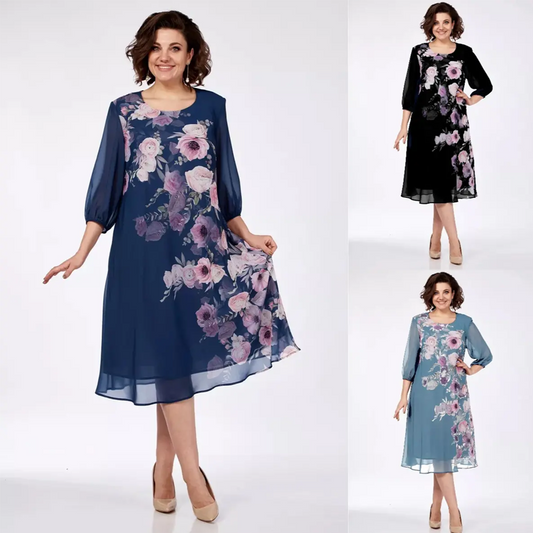 🌸Elegancka szyfonowa sukienka w kwiaty [48% taniej dzisiaj]