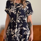 🔥👗【S-4XL】Sukienka z okrągłym dekoltem i nadrukiem kwiatowym