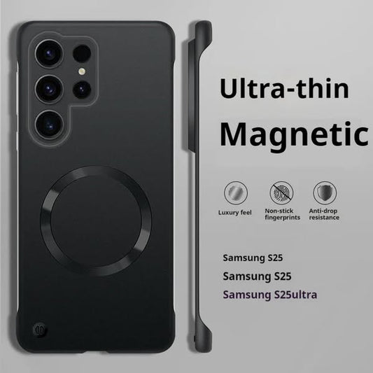 Seria Galaxy S25/S24/S23/S22  Bezel-less Magnetyczna ochrona przed upadkiem Przyjazne dla skóry etui