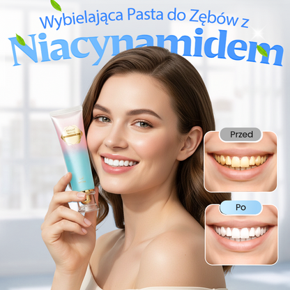 😁 Pasta do zębów z niacynamidem🦷 Wybiel zęby w siedem dni