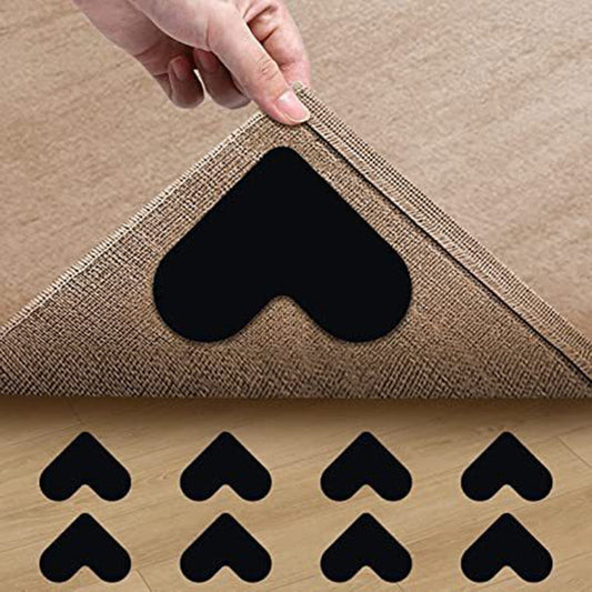 Antypoślizgowe podkładki pod dywan w kształcie serca – wielorazowe