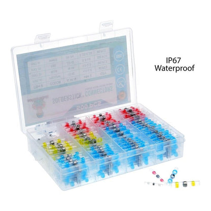 Wodoodporny zestaw złączy do przewodów lutowniczych