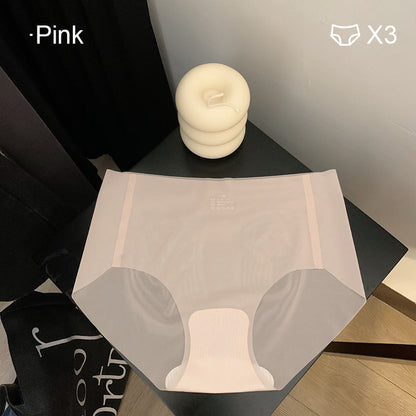 Ultra thin ice silk panties for women(Pack of three)